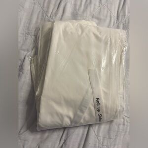 1Pair Off-White Standard Nylon Roll-Up Tent Curtain